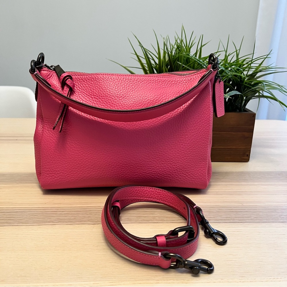 SOLD Coach Soft Pebble Shay Crossbody in Confetti Pink